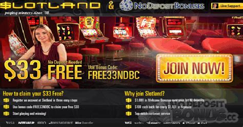 slotland casino no deposit bonus code